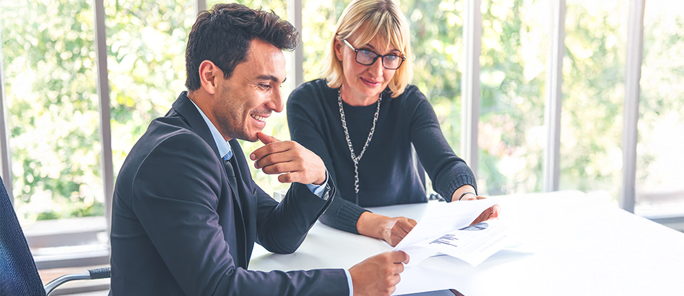 man-and-woman-reviewing-stakeholder-engagement-plan